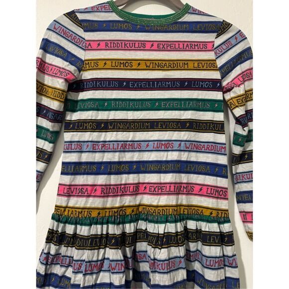 Mini Boden Harry Potter class striped charms dress 7-8 - Picture 1 of 6